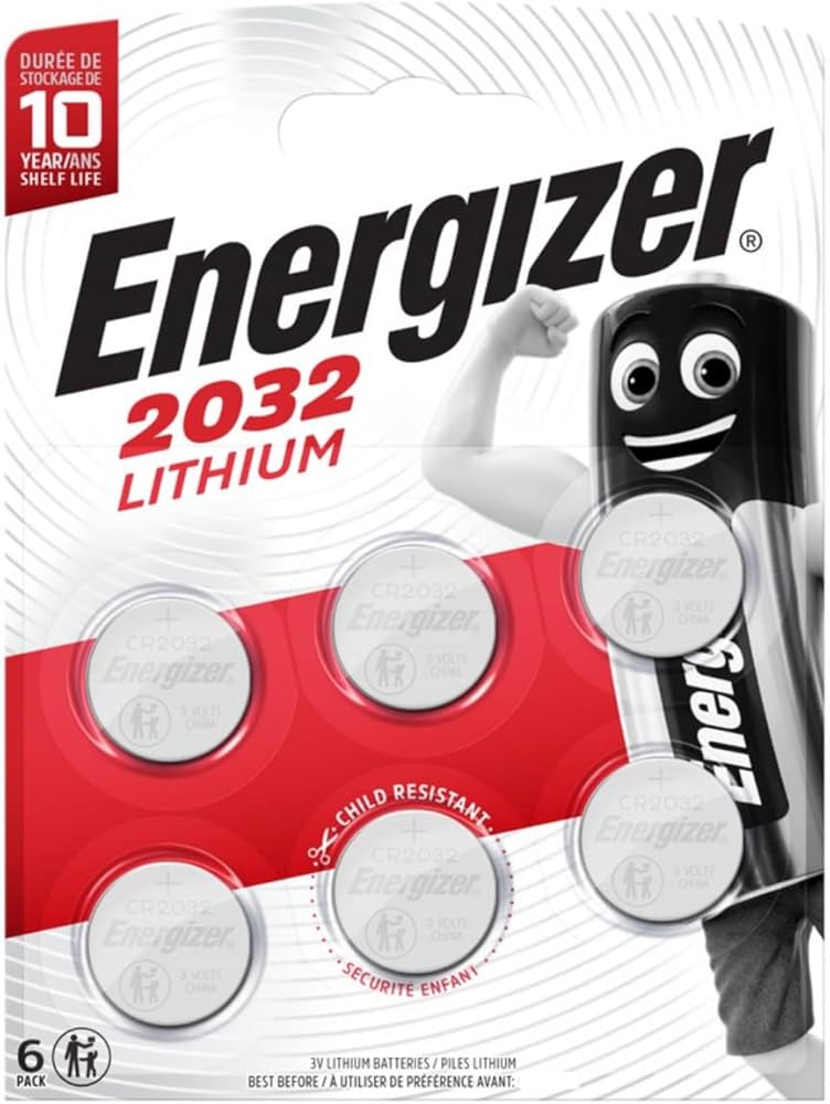 Energizer CR2032 Lithium 3V - Blister de 6