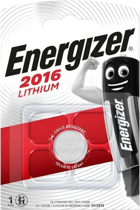 Energizer CR2016 Lithium 3V - Blister de 1