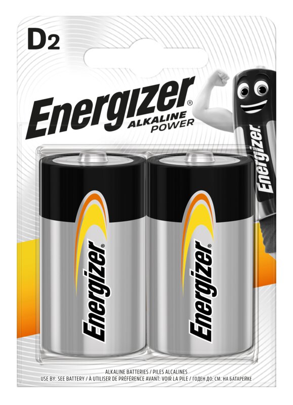 Energizer D / LR20 Alcaline - Blister de 2