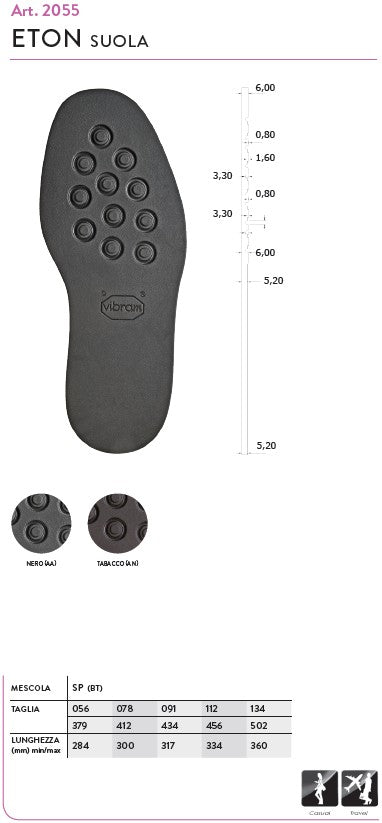 Semelle entière Vibram 2055 Eton