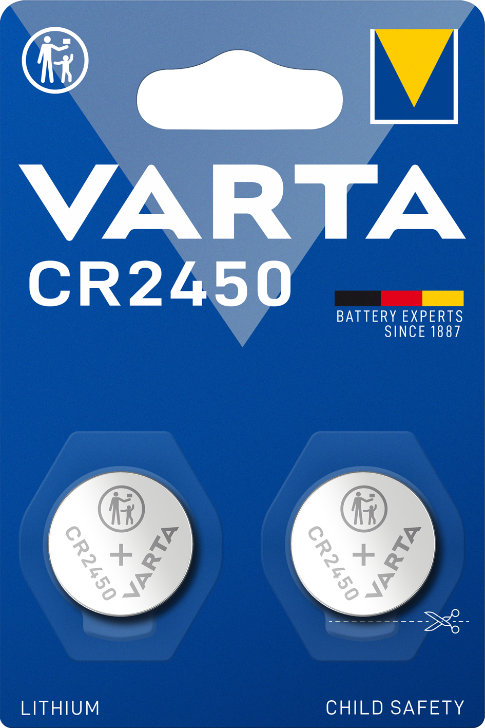 Blister de 2 Piles CR 2450