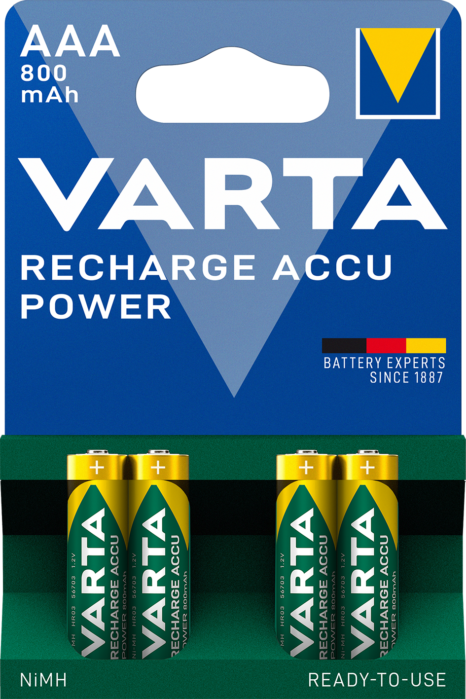 Piles Rechargeables AAA / HR03 - 800 mAh