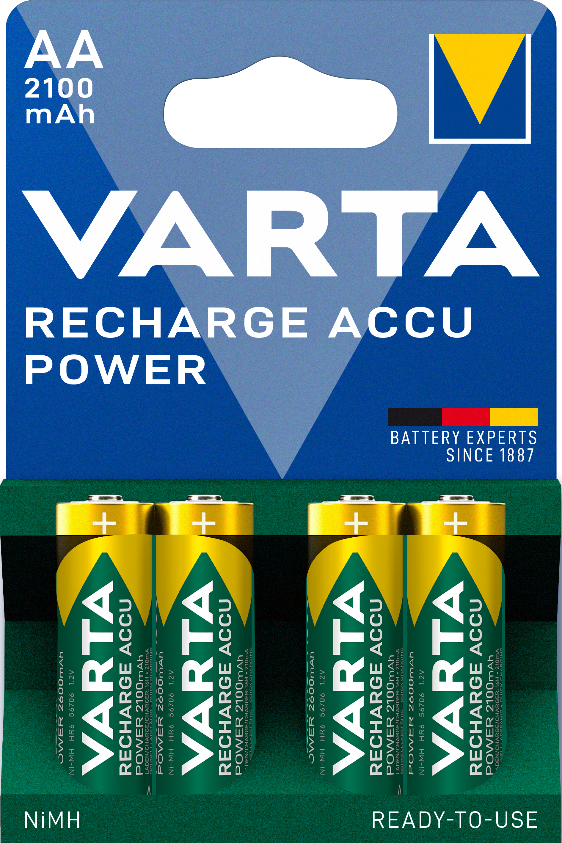 Piles Rechargeables AA / HR6 - 2100 mAh