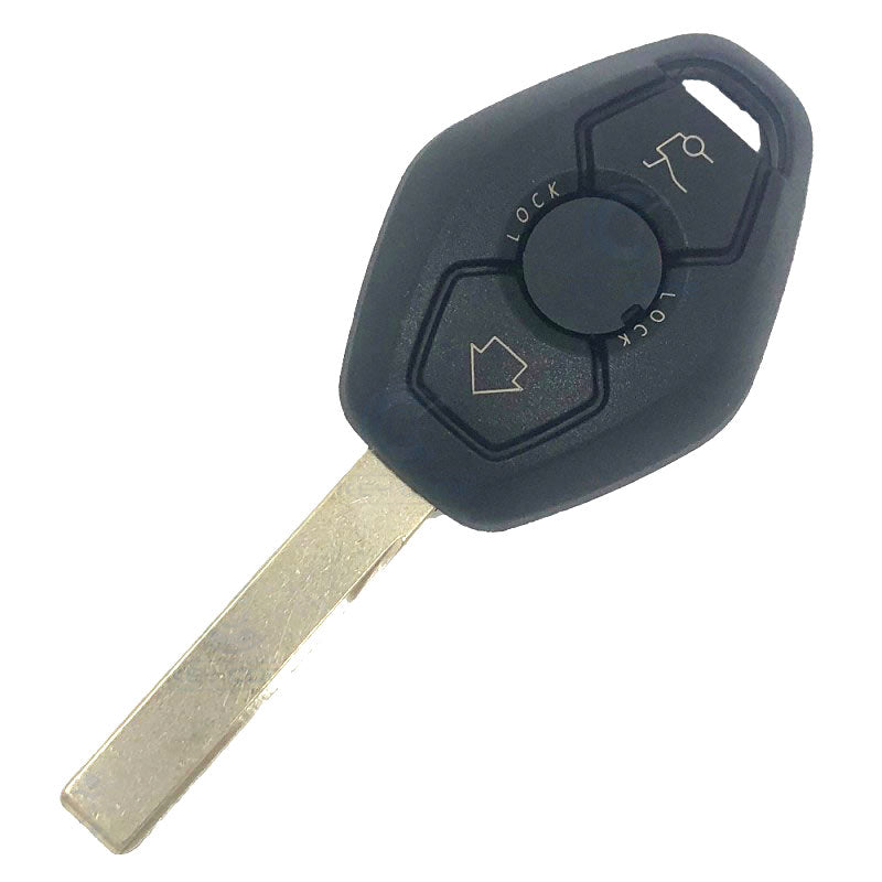 [BW92CS3B-R-P] COQUE TELECOMMANDE BMW ROMBO HU92 3 BOUTONS FIXES - QUALITÉ SUPÉRIEURE