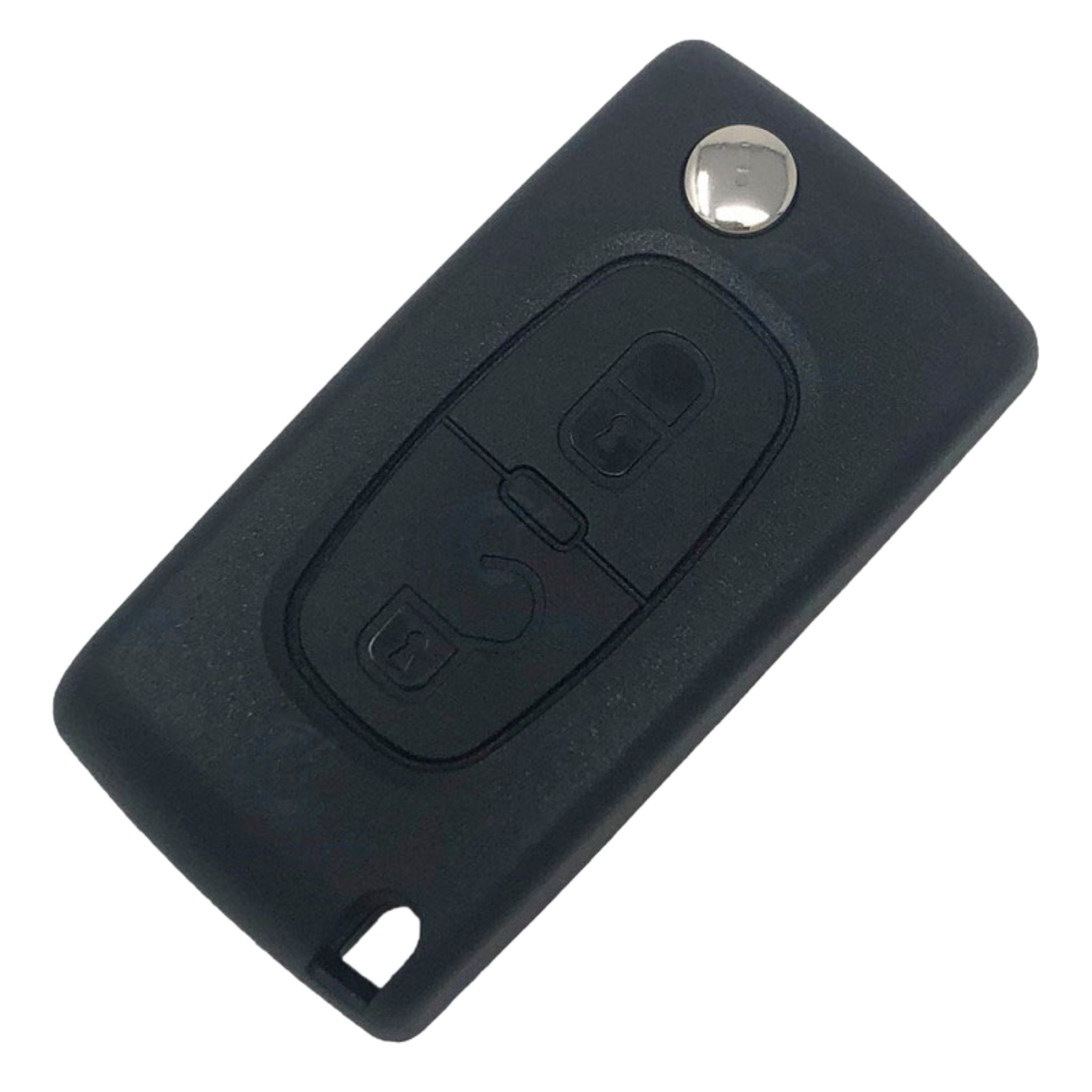 [CI2CS2B-S-P] COQUE PSA PLIABLE 2 BOUTONS CLÉ A VAGUE VA2 PILE SUR COQUE SANS LOGO - QUALITÉ SUPÉRIEURE