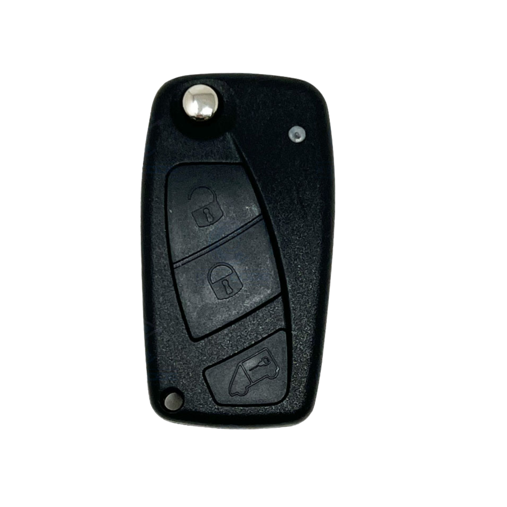 [FI22CS3B-CSN] COQUE TELECOMMANDE PLIABLE 3 BOUTONS NOIRE (PILE A l'ARRIERE)