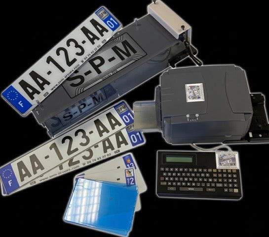 Machine plaque auto-moto SPM Mini