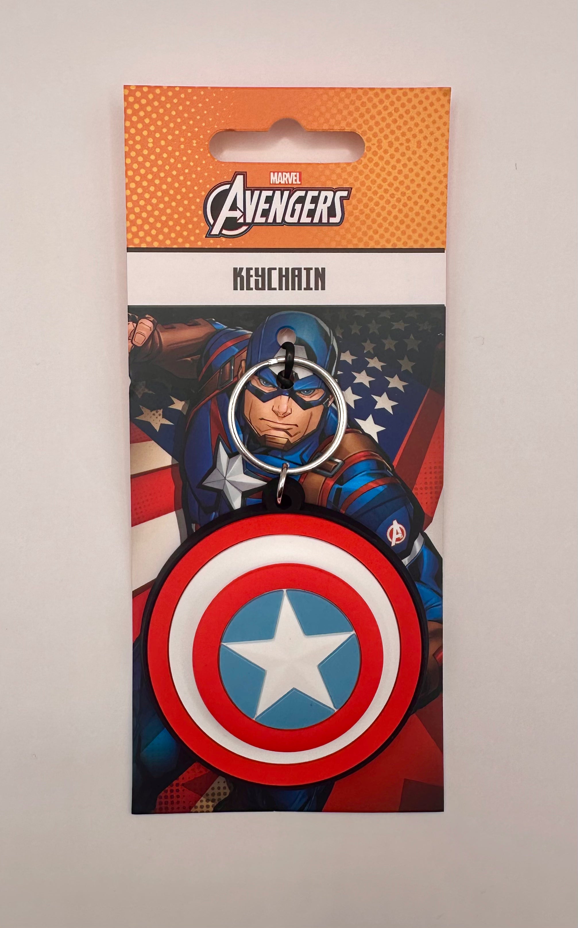 Porte-clé silicone tournant Captain America