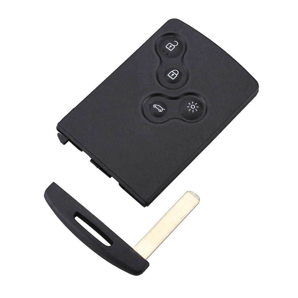 [RNCS4B-TJM-C] COQUE CARTE RNLT MEGANE III 4 BOUTONS AVEC EBAUCHE (CLIPSABLE)
