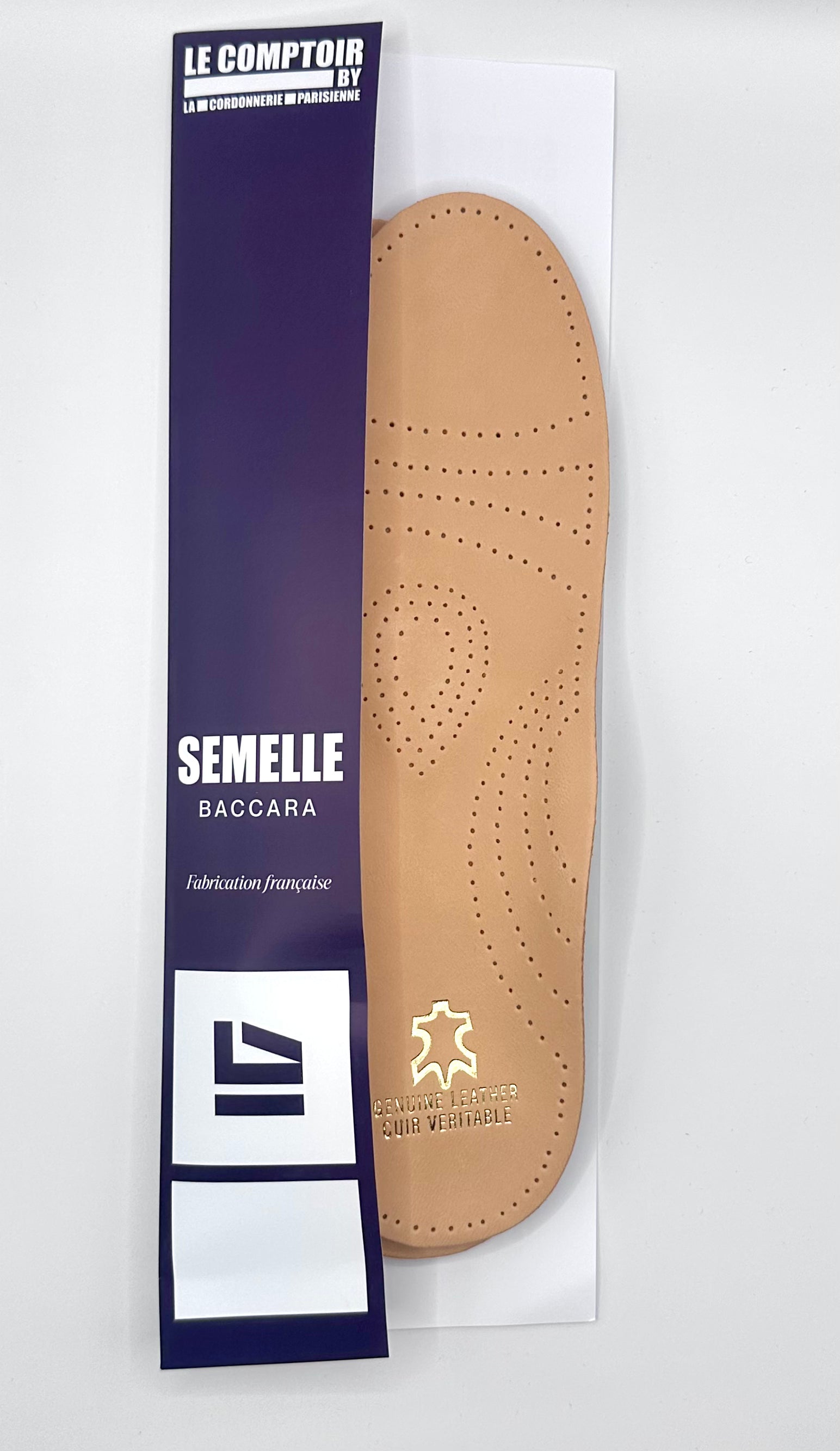 Semelles Baccara - Cuir Luxe et soutient plantaire (Par Pointure)