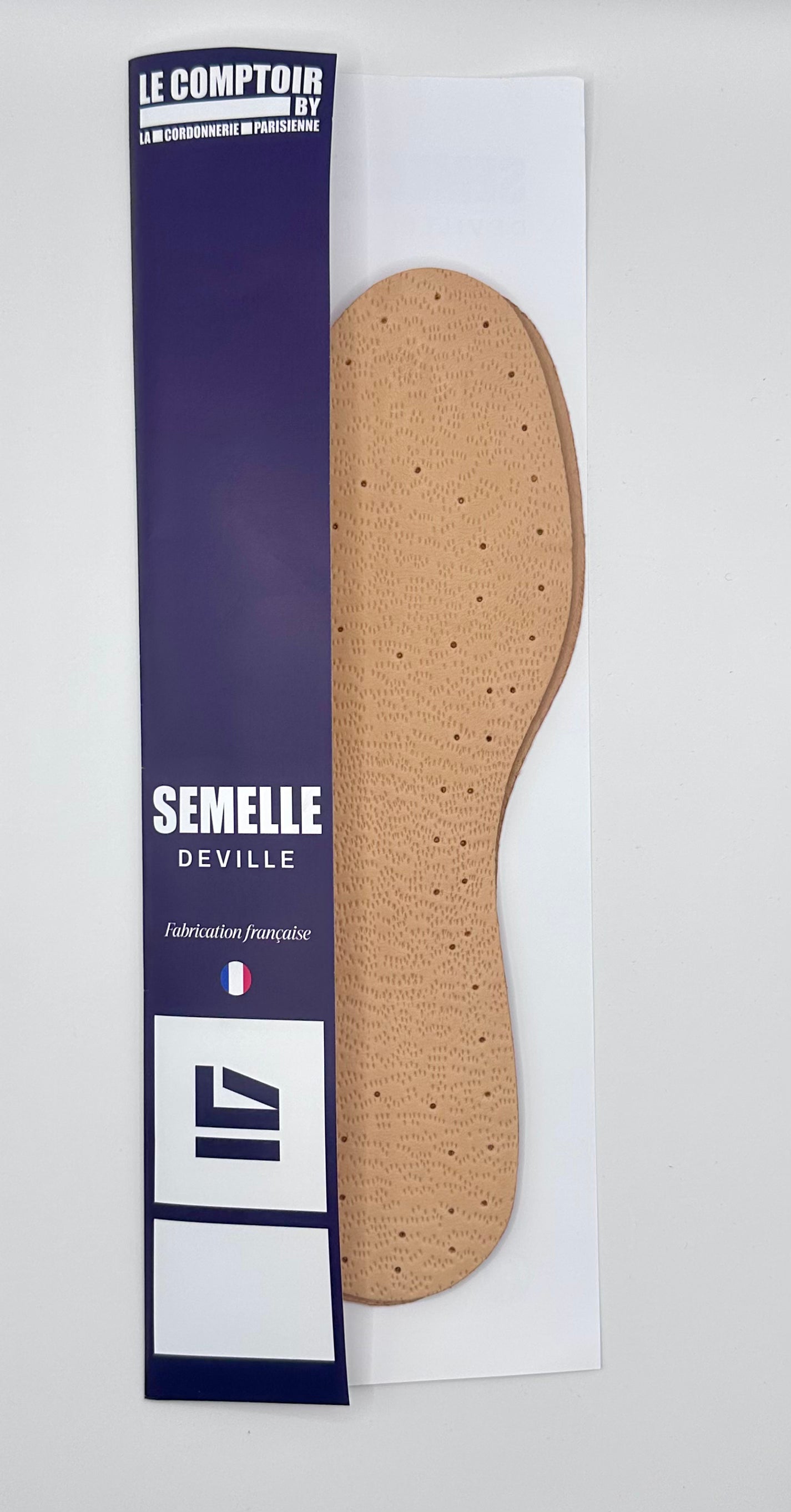 Semelle Deville - Cuir d'ovin véritable & Liège - Confort Fin