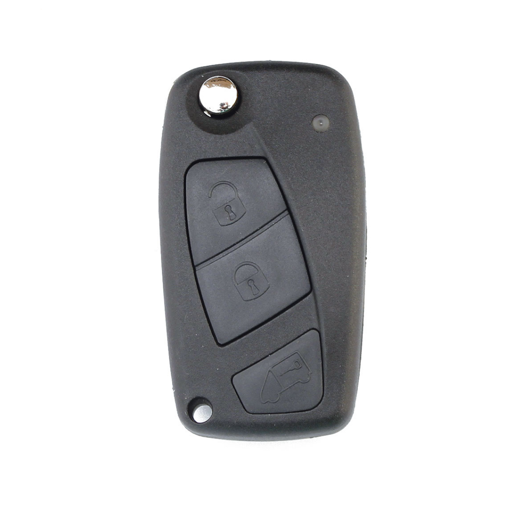 Coque Fiat - 3 Boutons - Pile sur le côté - Noir [FI22CS3B-N]