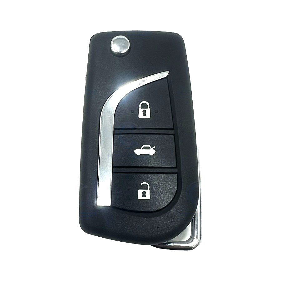 Coque Pliable Toyota - 3 Boutons - TOY48 [TO48CS3B-PL]