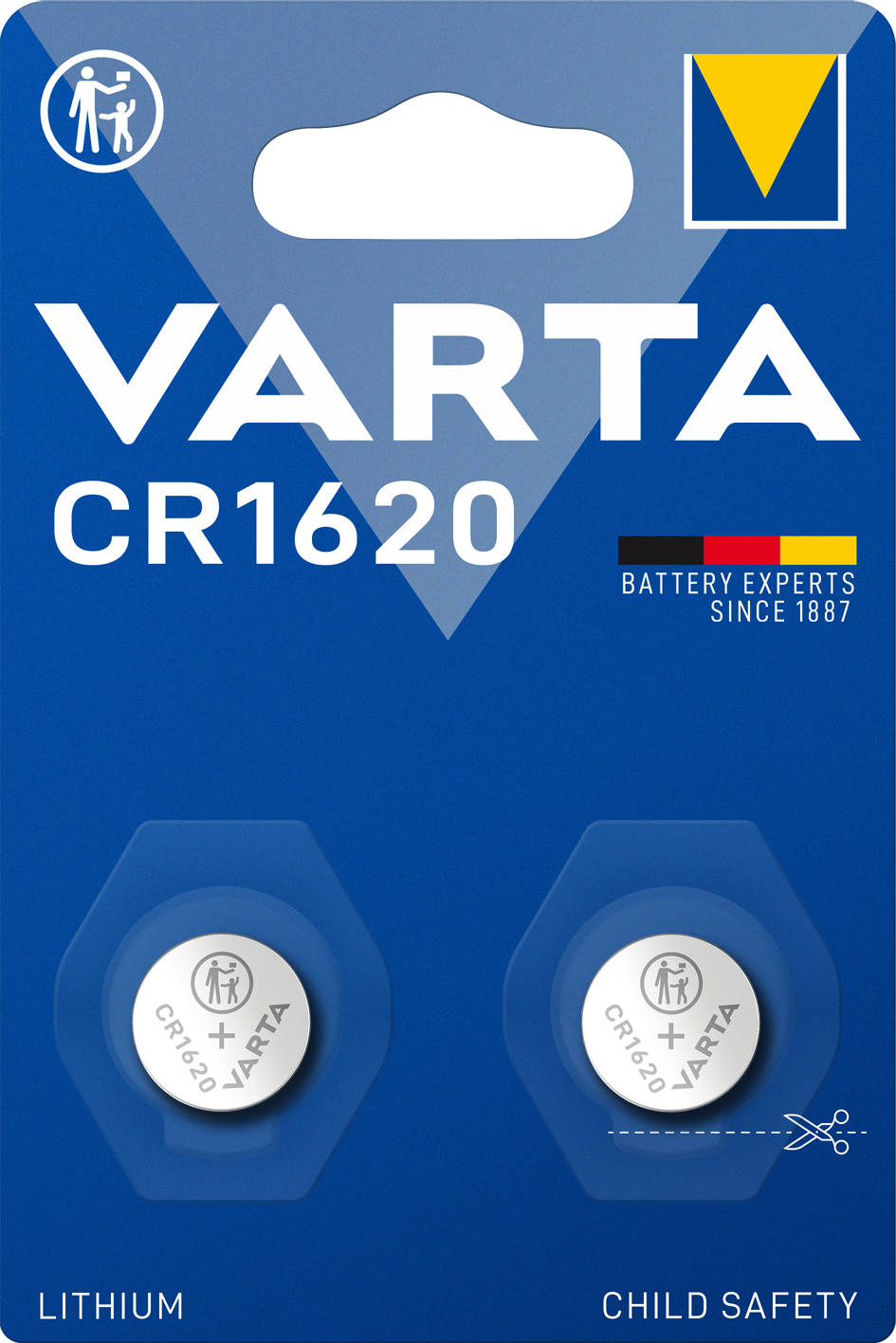 Blister de 2 Piles CR 1620